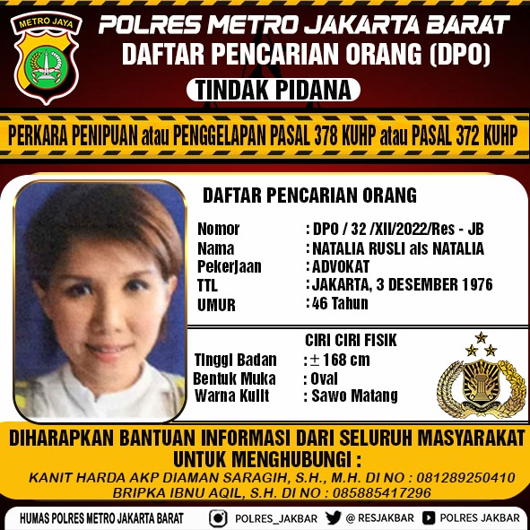 LQ Indonesia Lawfirm Minta Kapolda Metro Jaya Tangkap DPO dan Penjahat, Bukan Urusin Ego!