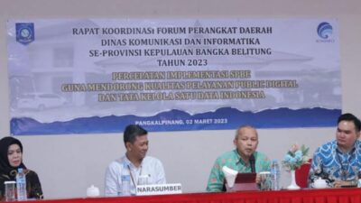 Diskominfo Bangka Belitung Maksimalkan Penggunaan SPBE, Wujudkan Satu Data Indonesia yang terintegrasi