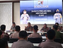Cegah Penyimpangan Seksual, Propam Polresta Sidoarjo Sosialisasikan Bahaya LGBT