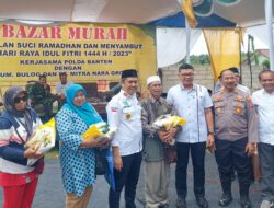 Sambut Hari Raya Idul Fitri 1444 H, Polda Banten Gelar Bazar Murah di Padarincang