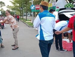 PWI Kabupaten Serang Gelar Baksos Bagi-bagi Takjil dan Nasi Kotak di Kawasan Modern Cikande