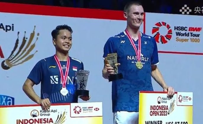 Hasil Indonesia Open 2023: Axelsen Juara, Ginting Runner up