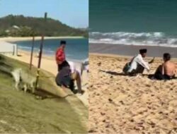 Viral Kakek-kakek Mesum Rekam Payudara Bule di Pantai Kuta Mandalika Diburu Polisi