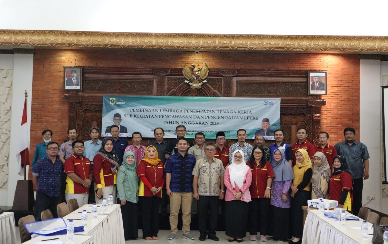 Disnaker Kabupaten Bogor: Pembinaan Lembaga Penempatan Tenaga Kerja Tahun 2023