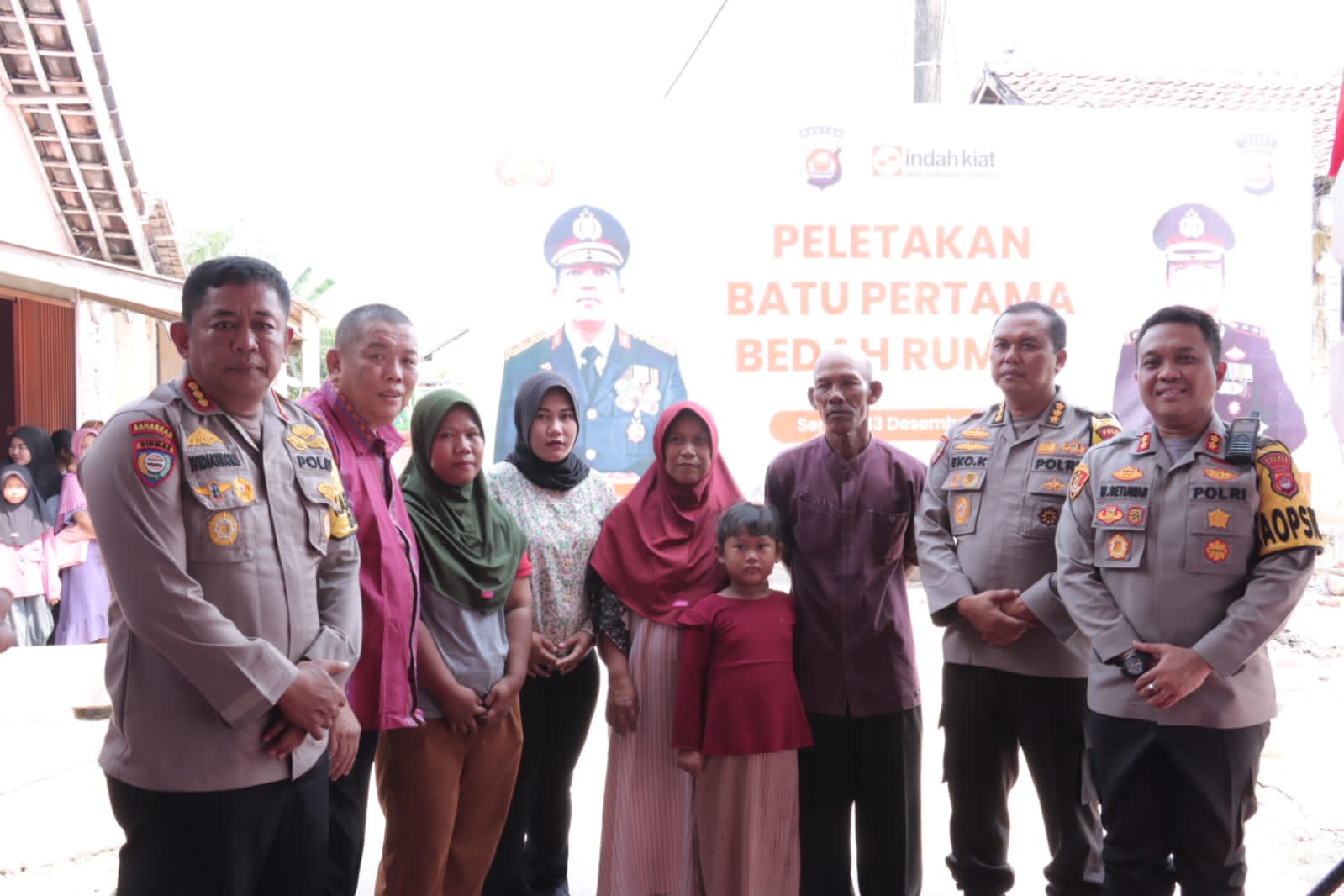 Polda Banten Hadiri Peletakan Batu Pertama Rutilahu di Kecamatan Jawilan