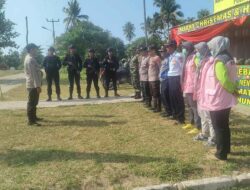 Cek Kekuatan Personel Papospam Wisata Sawarna Polsek Bayah Polres Lebak Pimpin Apel Pagi Di Pospam Ops Lilin Maung 2023