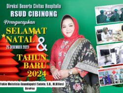 Direksi Berserta Civitas Hospitalia RSUD Cibinong Mengucapkan Selamat Natal dan Tahun Baru 2023