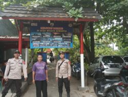 Personel Ops Nataru Maung 2023 Pospam Wisata Sawarna Polsek Bayah Polres Lebak Galakan Patroli Di Area Loket Wisata Pantai Sawarna