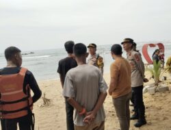 Kapolsek Panggarangan Dampingi Kunjungan Wakapolres Lebak di Wisata Pantai Kalapa Warna
