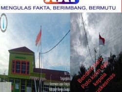 Bendera Merah Putih Sobek di Puskesmas Tanjung Labu, Diduga Abaikan UU No 24 Tahun 2009