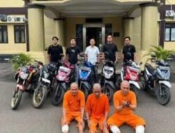 Tiga Pelaku Spesialis Curanmor Parkiran Dihadiahi Timah Panas oleh Tim Resmob Satreskrim Polres Serang