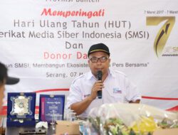HUT ke-7 Tahun, SMSI Provinsi Banten Gelar Donor Darah