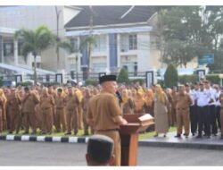 Bupati Pasaman Gelar Apel Pasca Lebaran, ASN Hadir Seratus Persen