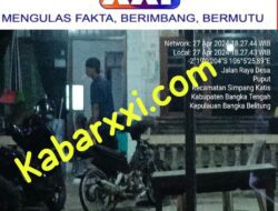 Diduga Tampung Timah Ilegal, Inilah Tampak Depan Kediaman Kolektor Timah ‘Santo’ di Kecamatan Simpang Katis Tak Pernah Tersentuh APH