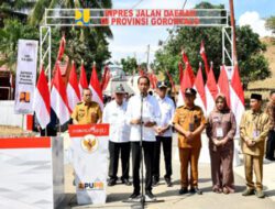 Presiden Jokowi Resmikan Jalan Inpres di Gorontalo, Tingkatkan Akses dan Produktivitas