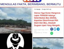 Hancurnya Hutan Mangrove Di Wilayah Basel Big Bos Ternama “Akong” Viral Di Beberapa Media Online, Patut Dipertanyakan