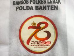 Kapolres Lebak Giat Baksos Berikan Paket Sembako dalam Rangka Meriahkan HUT Bhayangkara Ke-78
