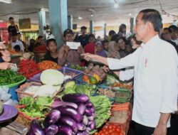 Tinjau Pasar di Kotawaringin Timur, Presiden Jokowi Pastikan Harga Baik dan Stabil