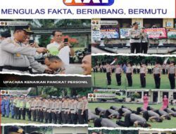 Polres Bangka Tengah Gelar Upacara Kenaikan Pangkat, Semangat Baru Sambut Tantangan Polri