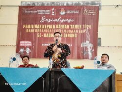 Lewat Sosialisasi Pilkada 2024, KPU Kabupaten Serang Ajak GMNI Tingkatkan Partisiasi Pemilih