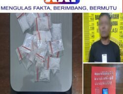 Peredaran Narkotika Jenis Sabu Berhasil Diamankan Oleh Anggota Satresnarkoba Polres Bangka Tengah