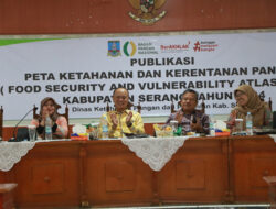 DKPP Kabupaten Serang Publikasikan Peta Ketahanan dan Kerentanan Pangan