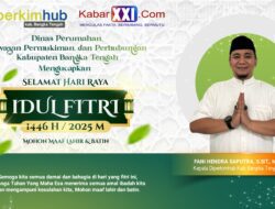 Diperkimhub Kabupaten Bangka Tengah Mengucakpan Selamat Hari Raya Idul Fitri 1446 H