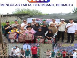 Polres Bangka Tengah Gelar Panen Ikan Air Tawar di Pokdakan Air Tumbek, Santuni Anak Yatim