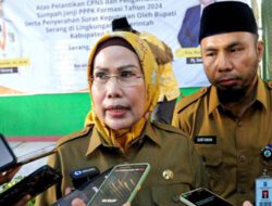 Bupati Tatu Ajak Kawal PSU Pilkada Kabupaten Serang dengan Riang Gembira