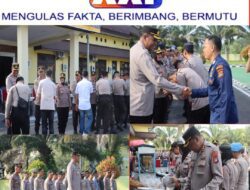 Kapolres Bangka Tengah Pimpin Apel Pagi Perdana Usai Libur Idul Fitri, Lanjutkan Halal Bihalal Bersama Personel