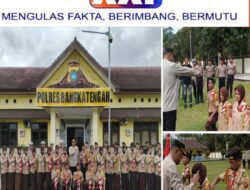 Polres Bangka Tengah Gelar Upacara Pelantikan Anggota Saka Bhayangkara Angkatan ke-10