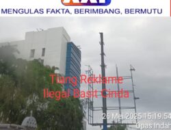 Plang Reklame PT Cinda Karya Media Diduga Tak Berizin