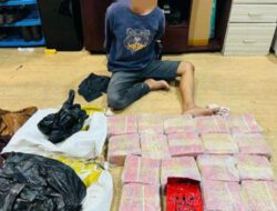 Polri Gagalkan Penyelundupan 19,36 Kg Sabu Asal Malaysia di Aceh Timur