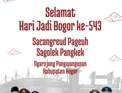 Ucapan HUT Kabupaten Bogor ke-543 Tahun