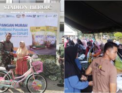 Salurkan Beras SPHP, Grup 1 Kopassus Gelar Bazar Sembako Murah