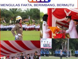 Polwan Polres Bangka Tengah Jadi Komandan Upacara Perdana di HUT RI ke-80 di Halaman Kantor Bupati