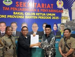 Abdul Salam Salim Resmi Mendaftar Bacalon Ketua Koni Banten