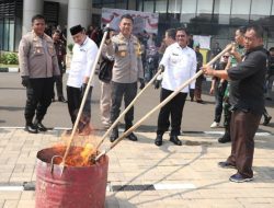 Polres Metro Tangerang Kota Musnahkan Ribuan Barang Bukti Narkoba dan Obat Keras