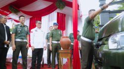 Denpom III/4 Serang Terima Hibah Tiga Mobil Operasional
