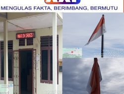 Lalai Hormati Merah Putih, Kantor Desa Tanjung Gunung Kibarkan Bendera Sobek dan Kusam