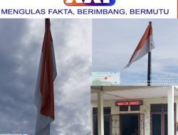 Akibat Kelalaian, Penghinaan Terhadap Lambang Negara Republik Indonesia Terjadi Dilaman Kantor Desa Tanjung Gunung