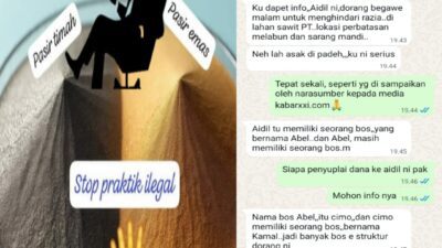 Timah dan Emas Ilegal di Melabun: Nama Aidil, Abel, Cimo, Kamal Muncul dalam Satu Rantai