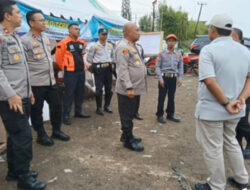 Kapolres Serang Tinjau Posko Penyekatan Truk ODOL di Cemplang Jawilan