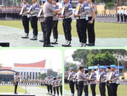 Polda Babel Gelar Upacara PTDH 6 Anggota, Kapolda: Harus Jadi Contoh Dan Pembelajaran Bagi Anggota