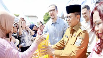 Warga Antusias Belanja Kebutuhan Pangan Murah di Bazar Ramadan Pemprov Banten